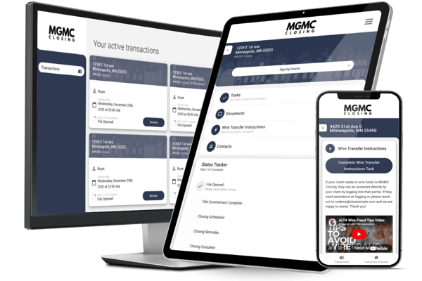 CloseSimple Portal on Mobile and Desktop works perfectly for title and escrow agents