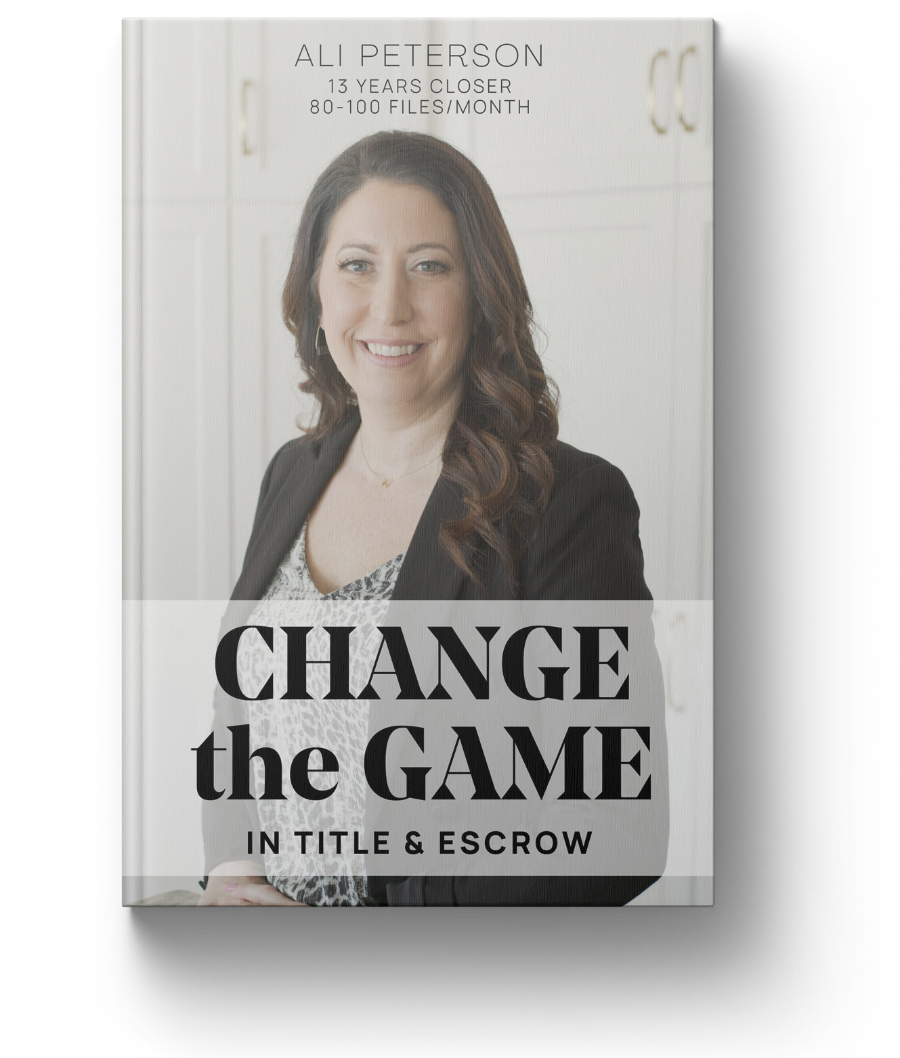 Change the game in title & escrow