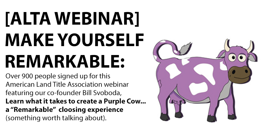 [VIDEO] Create a Remarkable Closing Experience // ALTA Webinar
