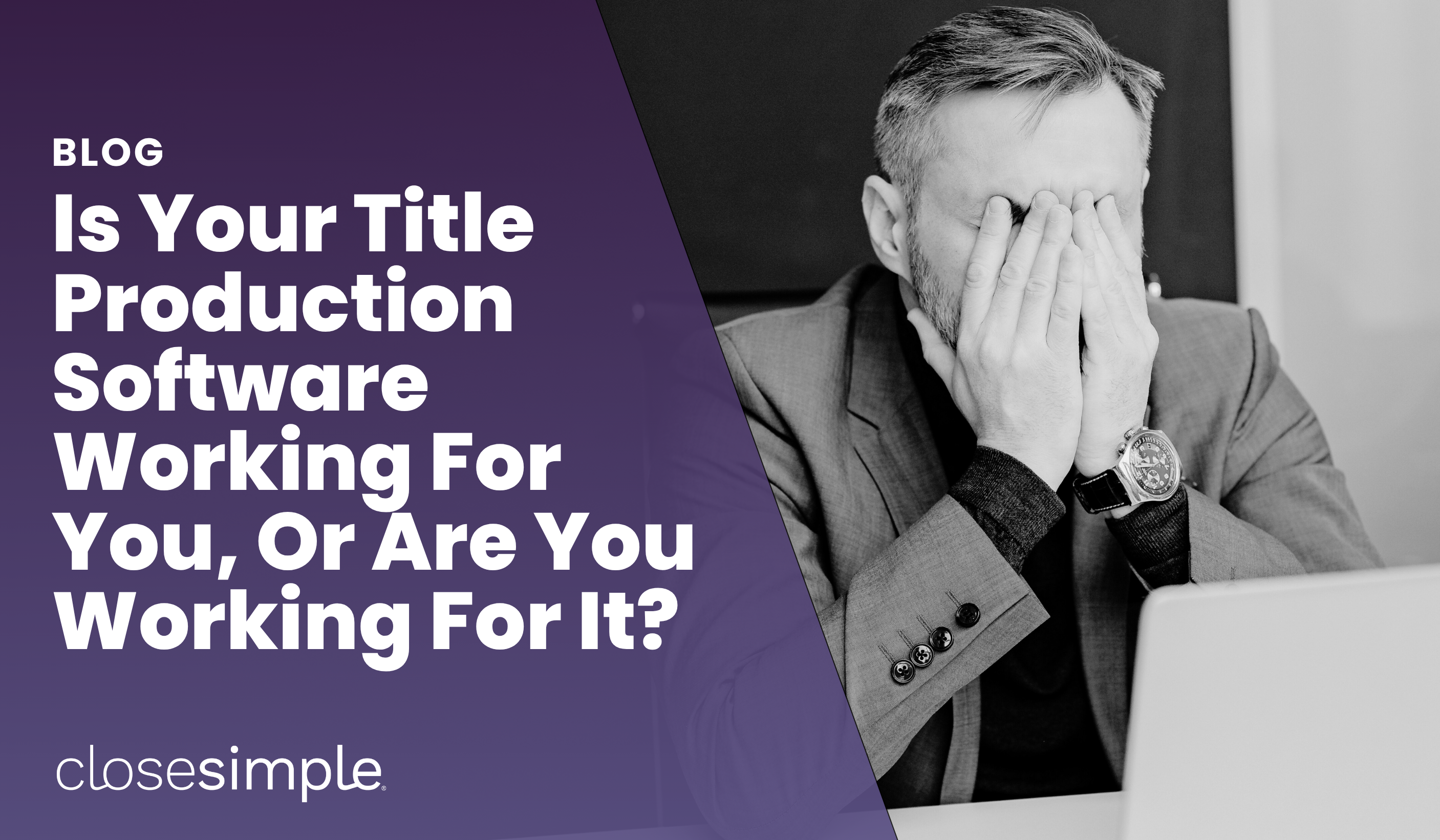 Is your title software working for you, or are you working for it?